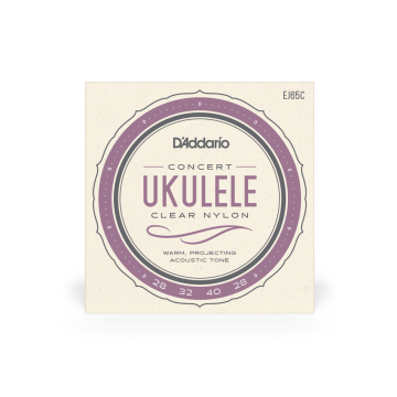 285573 DAddario EJ65C Ukulele Clear Nylon