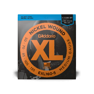 290743 DAddario EXL160-5 Bass